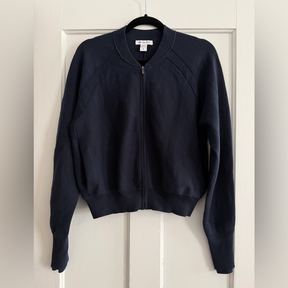 Athleta Advantage Sweater Navy Medium - Picture 2 of 15